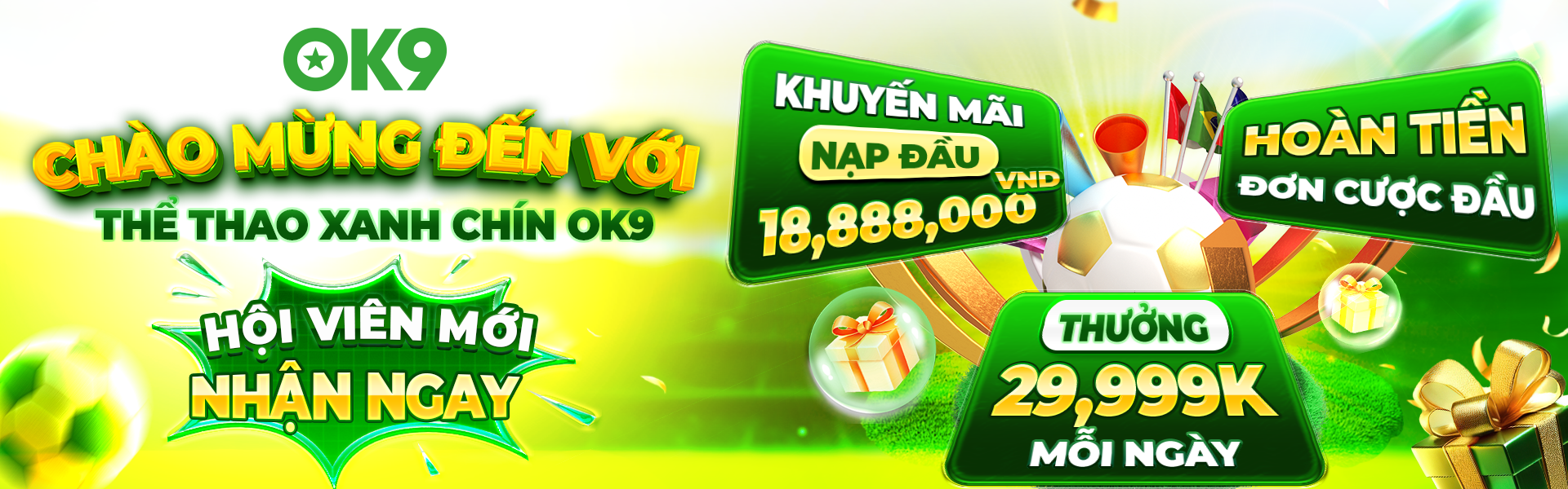 Thể thao xanh chín OK9 top one